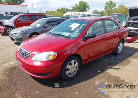 2008 Toyota Corolla Le из США, поврежденный, VIN 2T1BR32EX8C894325